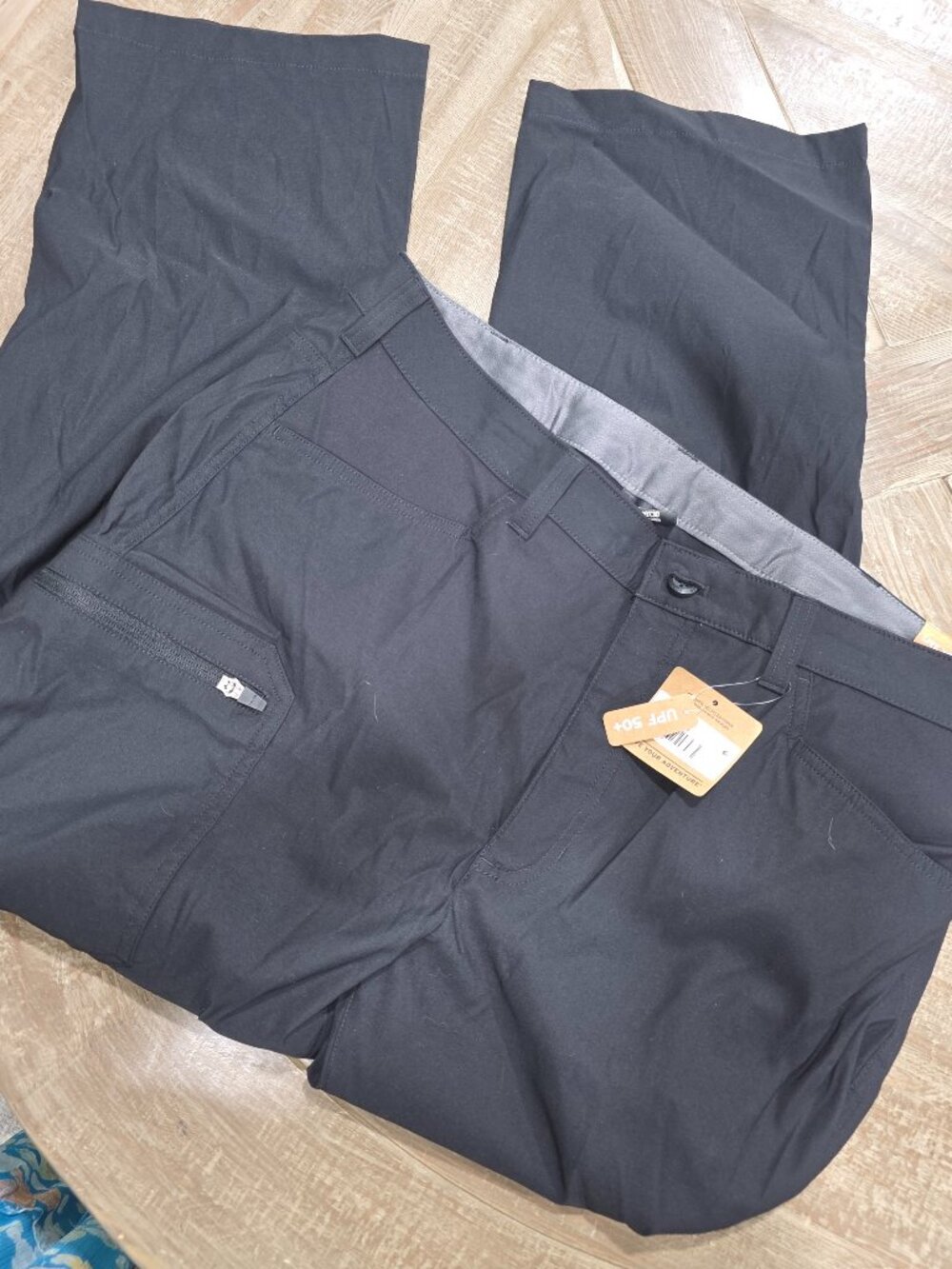 Eddie Bauer Black Mr Rainer Pant Classic Fit Sz38/30 NWT